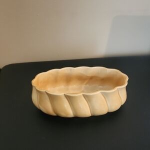 Elegant Cream Beige Ceramic Bowl